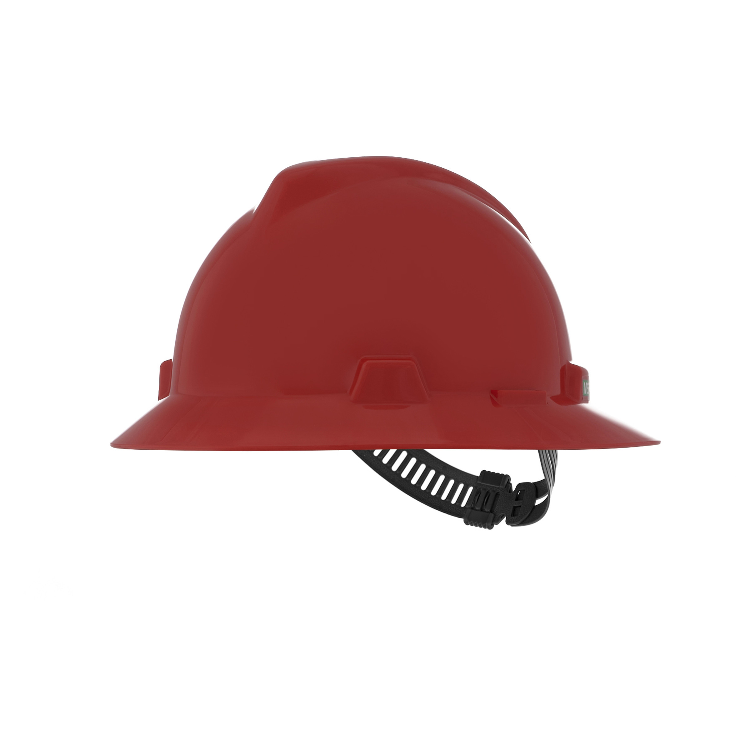 V-Gard Slotted Full-Brim Hat, Red, w/Staz-On Suspension